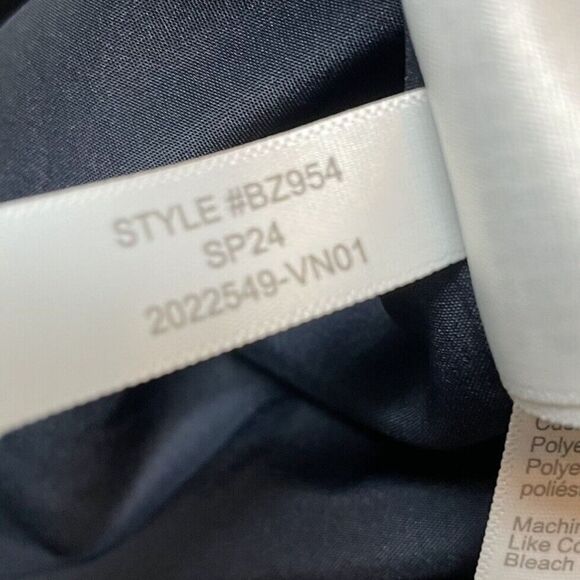 J.CREW Suiting Dress Women 2 Blue Ruffle Trim Sleeveless Career BZ954 - Picture 12 of 13